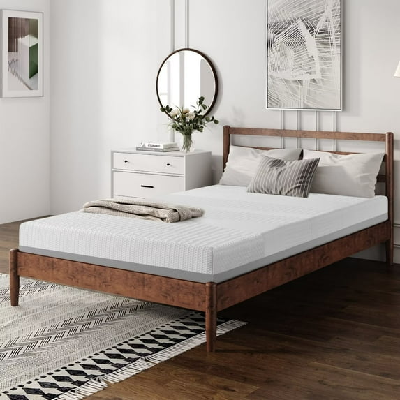 6 Inches Thick Memory Foam Mattress, Full Size Bed Mattress Medium Comfort Mattress for Bed Frames, Box Spring Not Required, White, 75“L x 53”W x 6”H