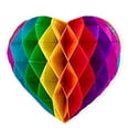 thumbnail image 1 of 6 Inches Valentine‘s Day Party Decoration Heart-shaped Honeycomb Ball, Hanging Ornament for Home, Party, and Photo Booth Decor,Multicolor, 1 of 4