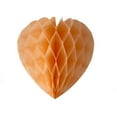 thumbnail image 1 of 6 Inches Valentine‘s Day Party Decoration Heart-shaped Honeycomb Ball, Hanging Ornament for Home, Party, and Photo Booth Decor,Orange, 1 of 4