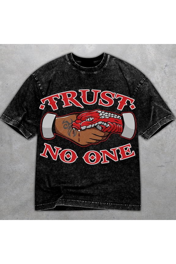 6 Infrared Salesman 6s Washed Shirt, Trust No One Snake, Shirts Match Sneakers