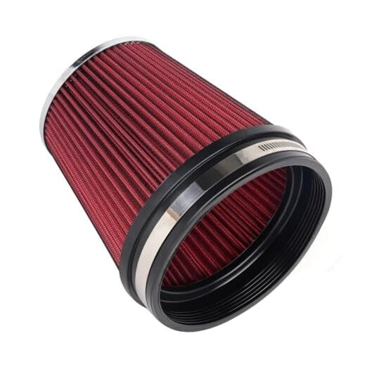 6" Inlet Cold Air Intake Filter Cone Replacement Performance Red