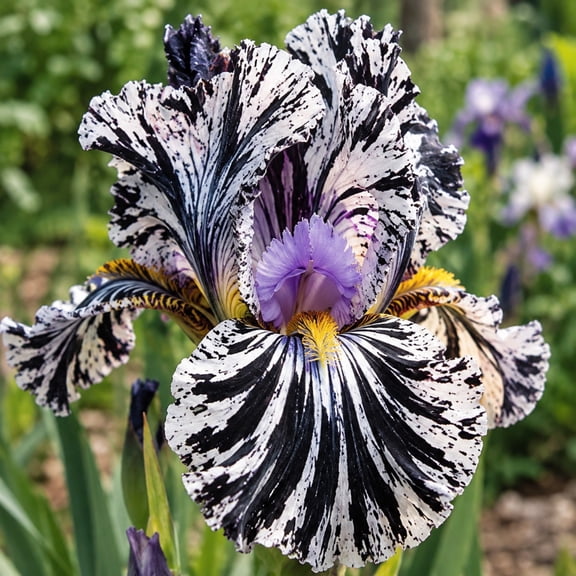 6 Iris Roots-Low Maintenance, Easy‑Grow for Garden Beds,Borders,Plant Pots & Planters