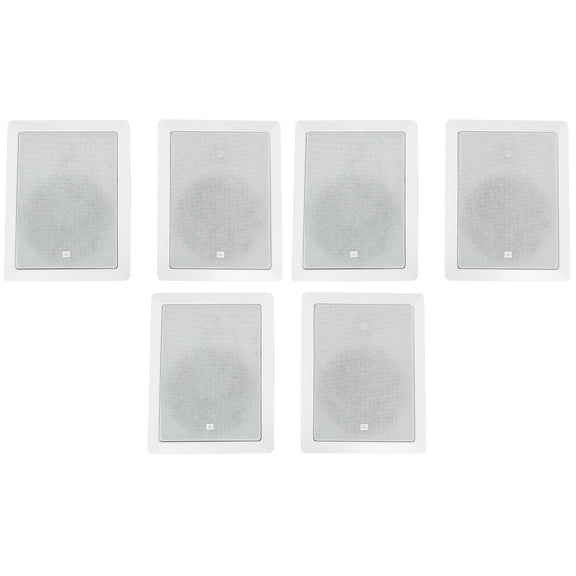 6 JBL Control 126 WT 6.5" 30w Commercial 70v In-Wall Speakers For Restaurant/Bar