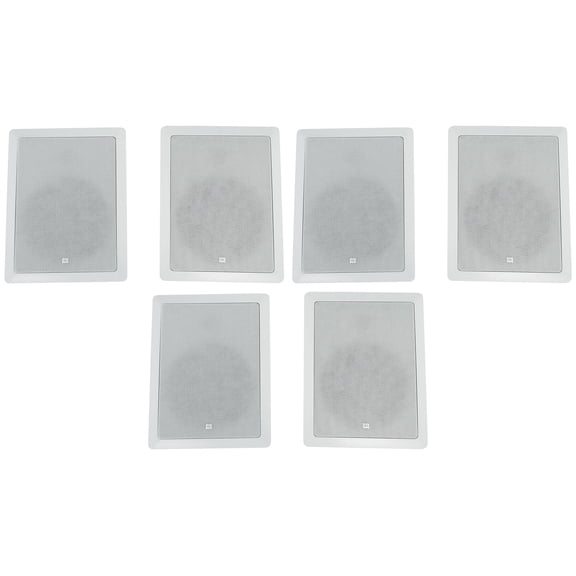 (6) JBL Control 128 W 8" 2-Way In-Wall Speakers For Home/Restaurant/Bar/Cafe
