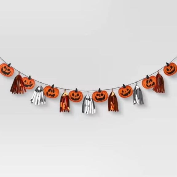 6" Jacks with Tinsel Party Banner