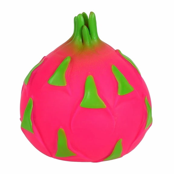 6" Jumbo Viral Dragon Fruit Squishy - Giant Smush Mart Fruit Soft Novelty Toy for Adults - Tactile Stress Relief Squeeze Toy for Teens & Birthday Gifting