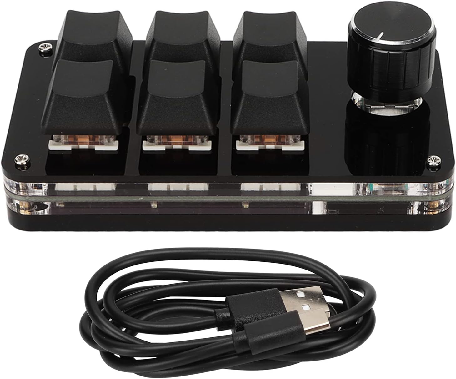 6 Key Gaming Keyboard, Usb Mini 6 Key Keypad Mechanical Gaming Pc