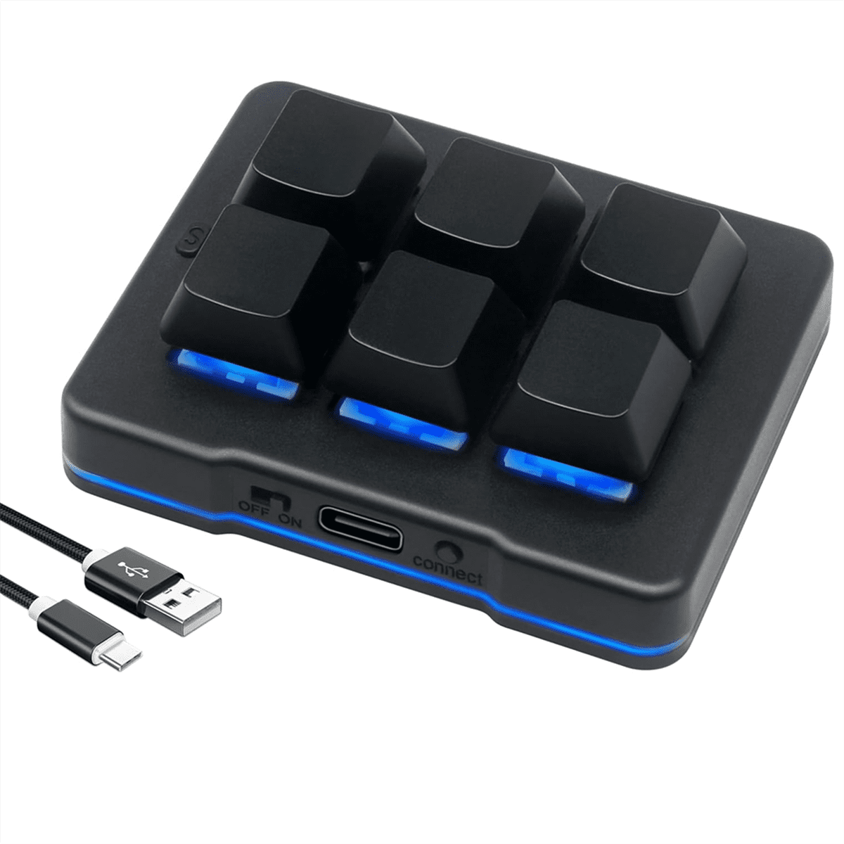 6 Key Mini Keypad Wireless USB Gaming Keyboard Macro Customized Programmable OSU Keybo y12185