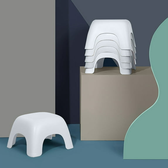 6" Kids Step Stool - Plastic Kitchen Stool, Lightweight and Easy to Clean - Heavy Duty Step Stools for Adults - 1 Step Stool for Kids/Adult, Heavy Duty Step Stools for Adults