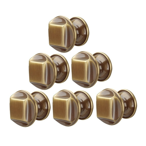 6 Kitchen Cabinet Knob Antique Brass 1 1/4" Dia |Renovators Supply