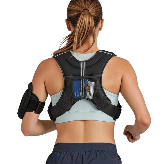 6 LBS Ultra Light Adjustable Weight Training Vest with Reflective Strip Quick Buckle Men Women Daily Running Fitness Workout Gear