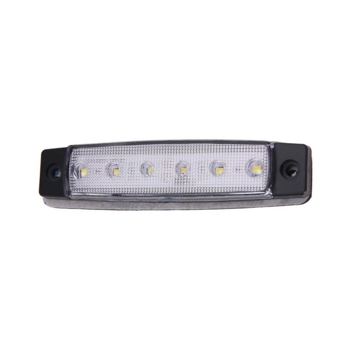 6 LED 12V Trailer Trunk Tail Light Replacement Led Trailer Taillight/Turn Signal/Brake/Marker/Tail LED Light (White)