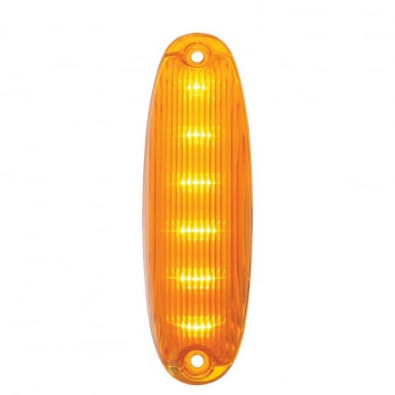 6 LED Cascadia Cab Light - Amber LED/Amber Lens