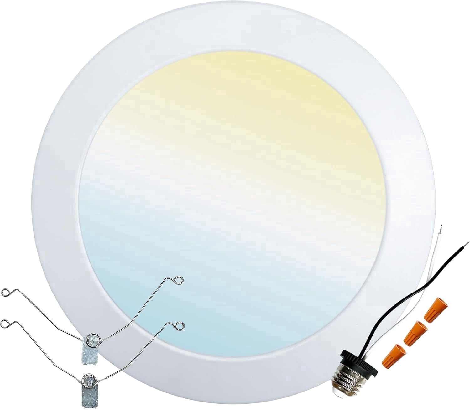 6” LED Disk Light Flush Mount Ceiling Light 15W Dimmable 5CCT 1500LM ...