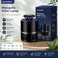 thumbnail image 1 of 6-LED Mosquito Killer Lamp, Indoor Plug-in Insect Trap, Black - Efficient & Quiet Bug Zapper for Home, Bedroom, Kitchen, 1 of 9