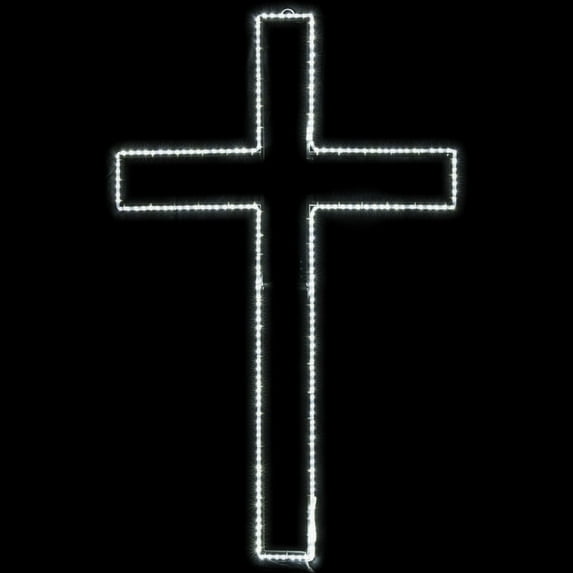 6' LED Rope Light Cross Silhouette Motif Display - Walmart.com