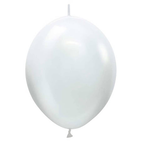6" LINK-O-LOON PEARL WHITE