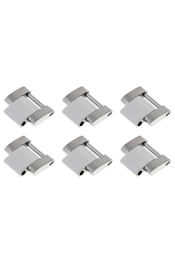 6 LINKS SOLID FOR OYSTER WATCH BAND BRACELET ROLEX EXPLORER I II SHINY CTR STEEL