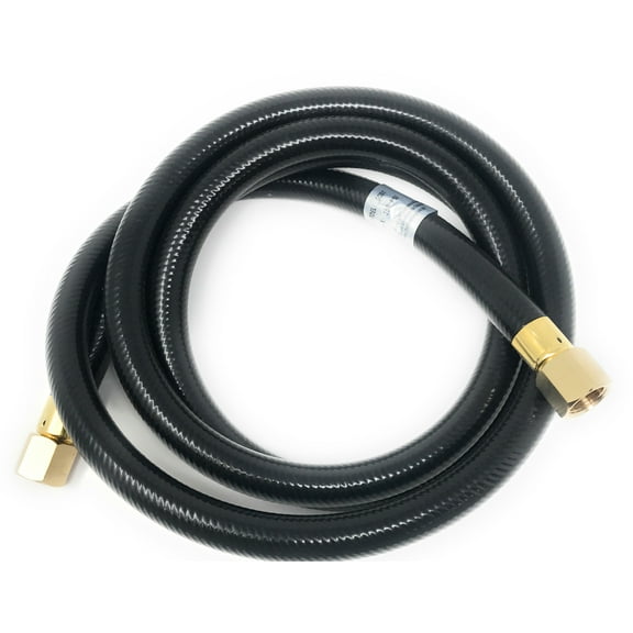 6' LP Propane Gas Hose Pressure Washer Hose Air Hose Assembly 3/8" Female Flare Nut Coupling x 3/8" Female Flare Nut Coupling High or Low Pressure LP Gas Tanks RV BBQ Heaters Air Compressor