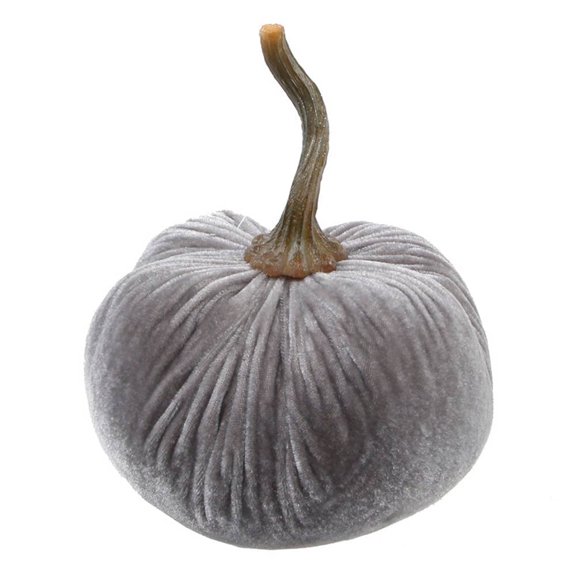 6" Large Velvet Pumpkin