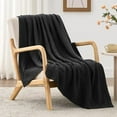 thumbnail image 1 of 6 Layer 100% Cotton Muslin Blanket, 60"x80" Twin Muslin Blanket for Couch Bed, Lightweight and Breathable Cotton Gauze for Adult, Black, 1 of 5