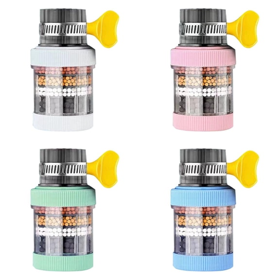 6 Layer Faucet Filter,Kitchen Shower Water Purifier Activated Faucet Water Purifier Bathroom Tap Attachment For Hard Water