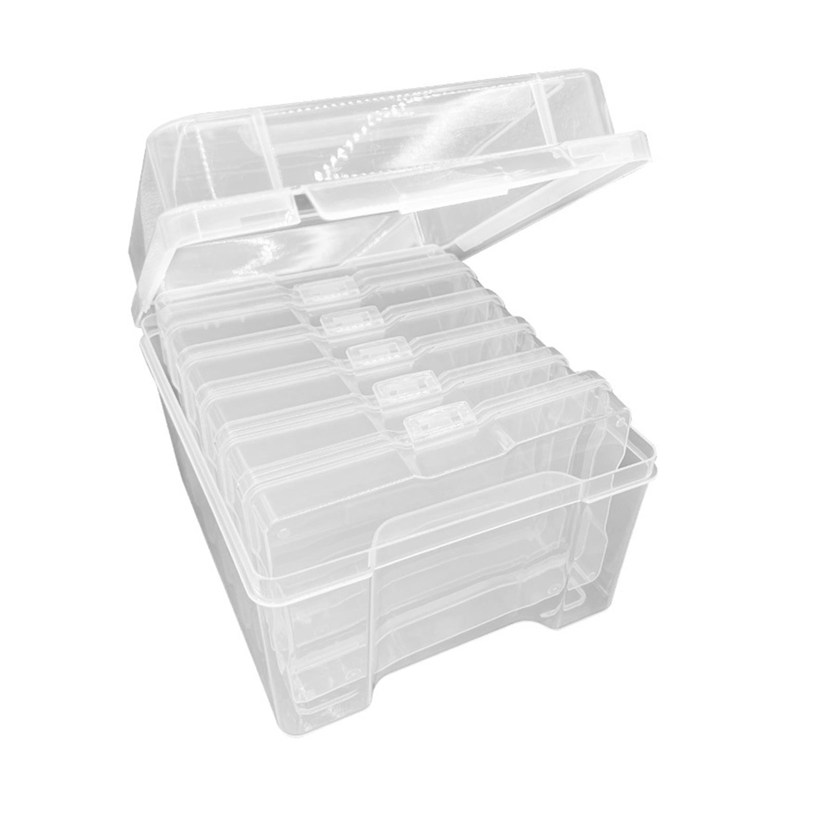 6 Layer Fishing Lure Box Clear Fishing Tackle Box Waterproofs Fishing Tool Box Baits Case Fishing Accessorys Easy to Use