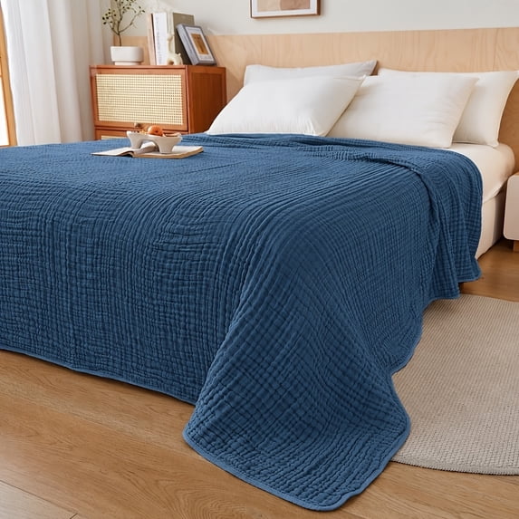 6-Layer Gauze Blanket, Soft Breathable Cotton, Twin (60"x80")