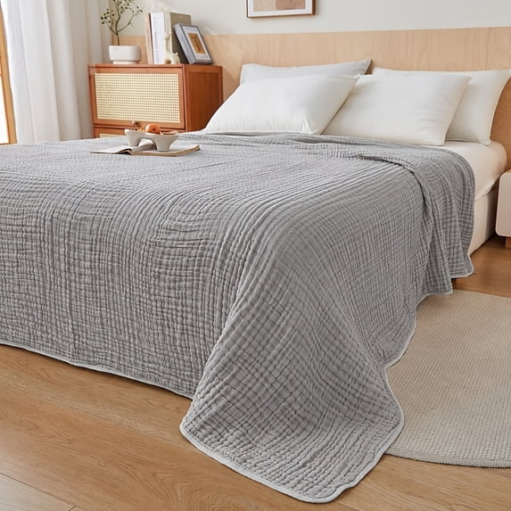 6-Layer Gauze Blanket, Soft Breathable Cotton, Throw Blanket (50"x60")