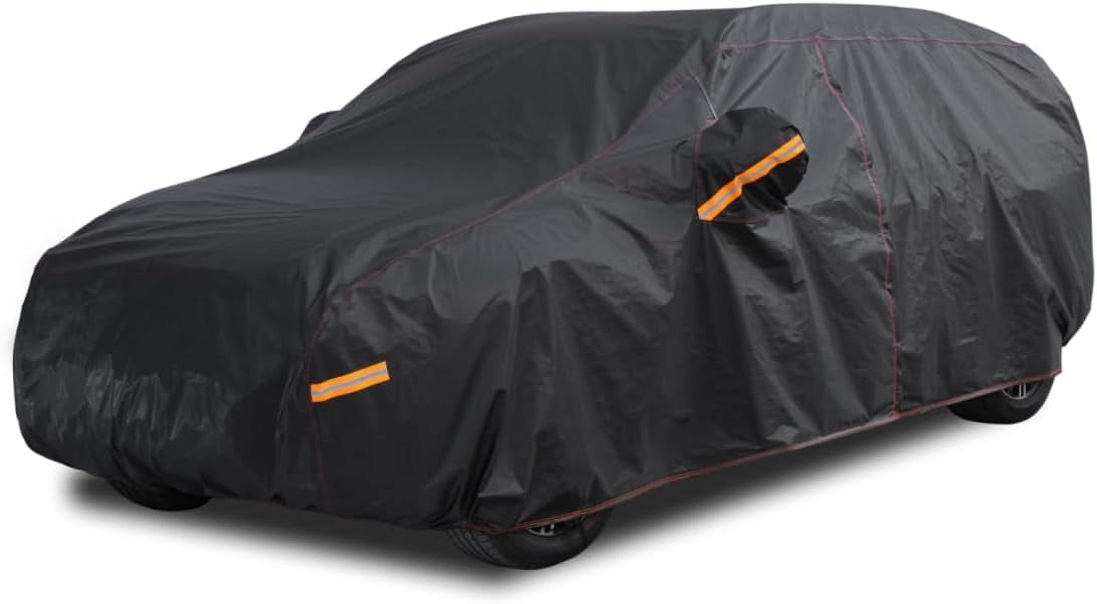 6 Layer Heavy Duty SUV Car Cover Waterproof All Weather Protection with Cotton Liner, Universal Fit BMW X3, Benz GLC, Audi Q5, Nissan Rogue, Cadillac XT5, Chevrolet Equinox, GMC Terrain