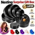 thumbnail image 1 of 6 Layer Nesting Surprise Gift Box, 3D Printed Creative Gift Box, Multi Layer Storage Box for Birthday Party Celebration, 1 of 7