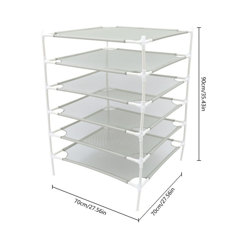 6 Layer Stackable Mesh Clothes Drying Rack Sweater Drying Holder Lay Flat Dryer Walmart