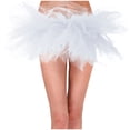 thumbnail image 1 of 6 Layered Tutu Mini Gown Skirt for Women - Classic Ballet Fashionable Skirt for Dance and White,S, 1 of 4