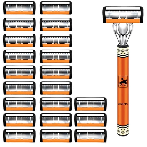 Safet Razer 6-Layers Safety Razor Set High Quality Men Razor Sharp Stainless Steel ...