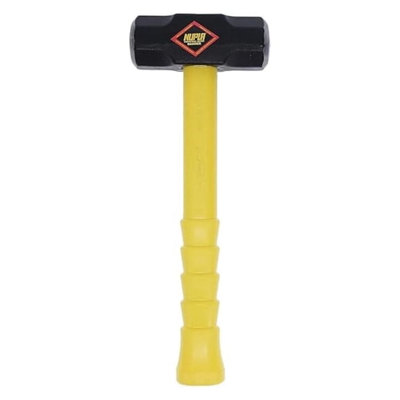 6 Lb Slugging Hammer - 27805 Heavy Duty Steel Hammer for Industrial Use, Demolition, and Metalworking - Forging, Shaping, and Impact Applications