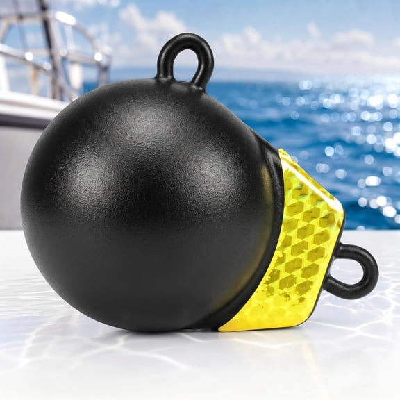 6 Lbs Downrigger Weights Ball with Keel Vinyl Downrigger Weights Heavy Duty Coated Fishing Sinker Trolling Weight for Boats Round Marine Fishing Accessories for Trolling Salmon Trout Bass