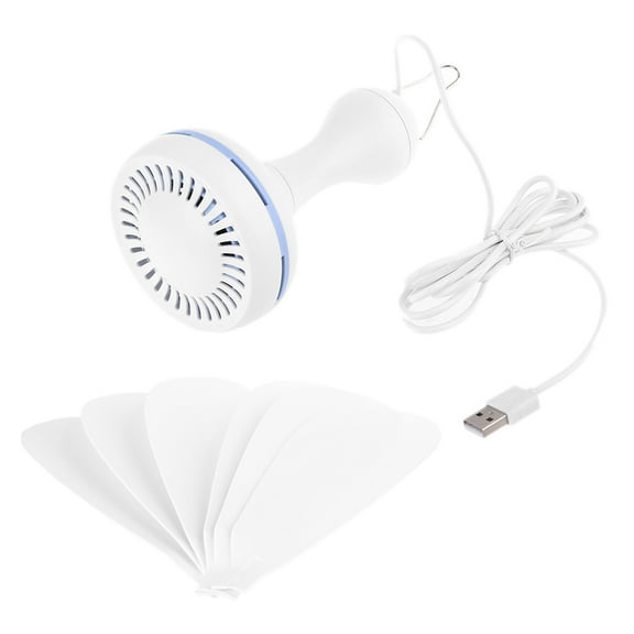 6 Leaves 5V USB Ceiling Fan Air Hanging USB Powered 16.5 inch Tent Fans for Camping Outdoor Dormitory Home Bed