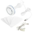 thumbnail image 1 of 6 Leaves USB Powered Ceiling Canopy Fan with Remote Control Timing 4 Speed Hanging Fan for Camping Dormitory Tent, 1 of 8