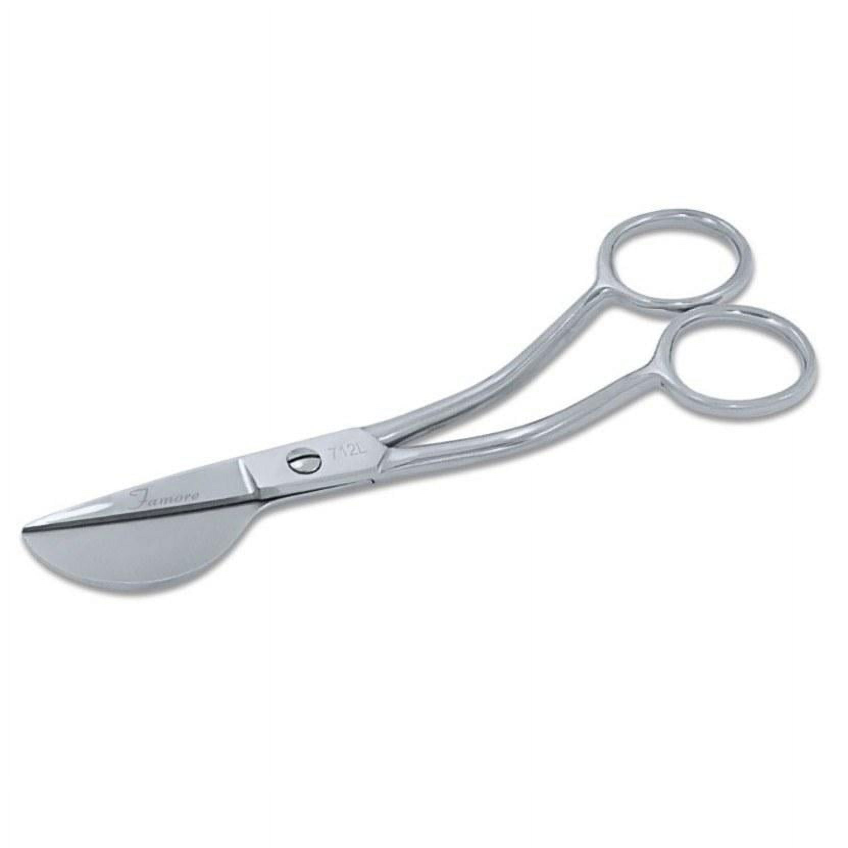 6" Left Hand Duck Bill Applique Scissors, Famore Cutlery