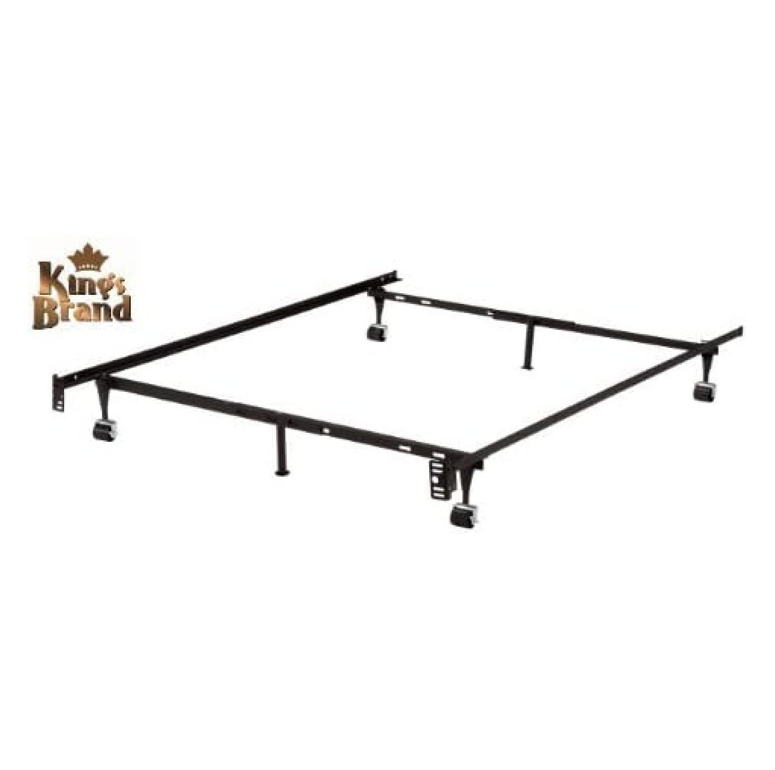 6Leg Heavy Duty Adjustable Metal Queen, Full, Full XL, , XL, Bed Frame