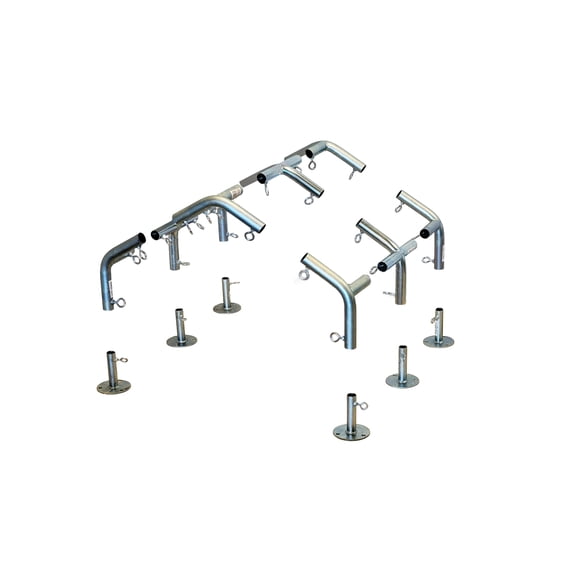 6-Leg High-Peak Canopy Connectors, 120 EMT Fittings for 1-3/8 in. Pipe