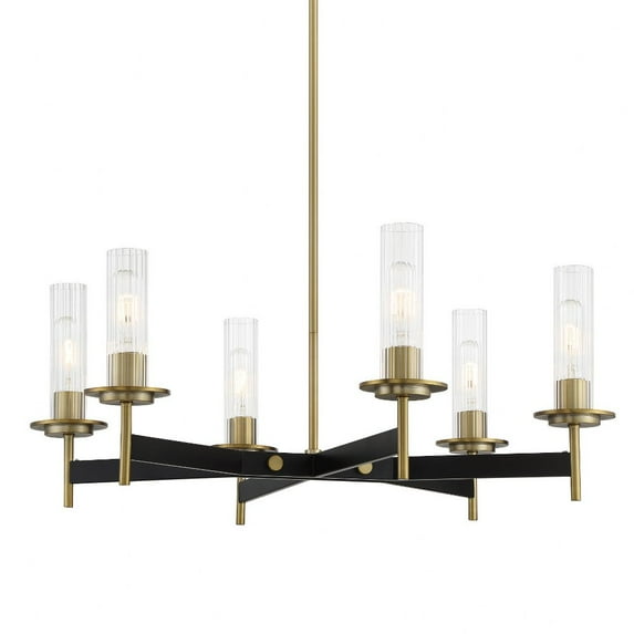 2546-726-Minka Lavery-Baldwin Park - 6 Light Chandelier-11.5 Inches Tall and 27 Inches Wide -Traditional Installation