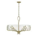thumbnail image 1 of 6 Light Chandelier-22.25 inches Tall and 27.75 inches Wide-White Gold Finish Bailey Street Home 170-Bel-5109015, 1 of 1
