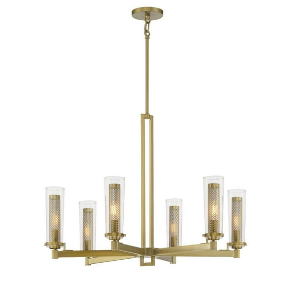 2186-695-Minka Lavery-Emmerham - 6 Light Chandelier-23.75 Inches Tall and 32 Inches Wide     -Traditional Installation
