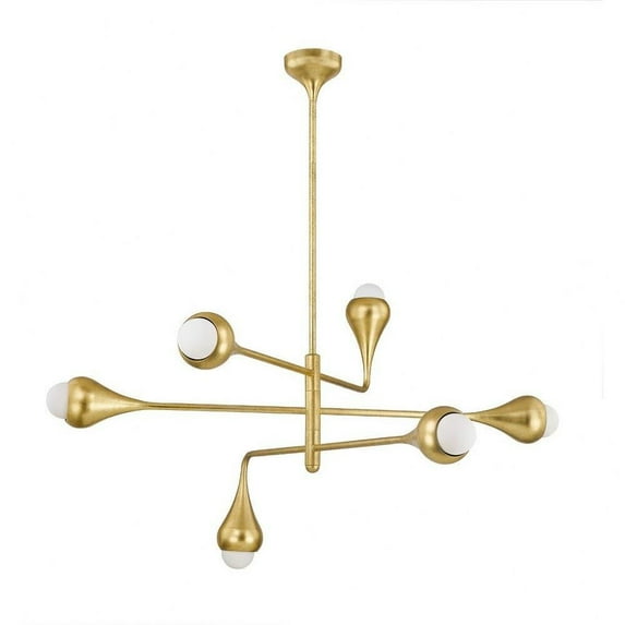 6 Light Chandelier-25.25 inches Tall and 34.75 inches Wide Bailey Street Home 735-Bel-5180176