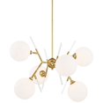 thumbnail image 1 of 6 Light Chandelier-28 Inches Wide By 19.13 Inches Tall     -Traditional Installation George Kovacs Lighting P1486-248, 1 of 2
