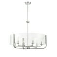 thumbnail image 1 of 6 Light Chandelier In Transitional Style 28 Inches Wide By 22.5 Inches High-Chrome Finish Eurofase Lighting 38155-024, 1 of 2