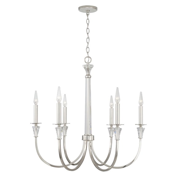 6 Light Chandelier     -Traditional Installation Capital Lighting 441861Pn