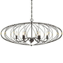 6 Light Chandelier -Traditional Installation Crystorama Lighting Zuc-A9036-Eb-Ga