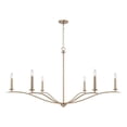 thumbnail image 1 of 6 Light Chandelier in Minimalist Style-29.25 inches Tall and 57 inches Wide-Matte Brass Finish Bailey Street Home 309-Bel-5040546, 1 of 1